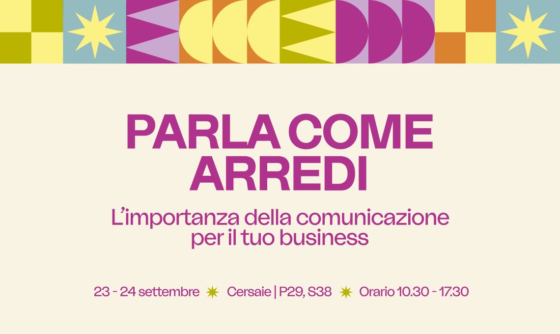 Parla come arredi – Cersaie 23-24 settembre