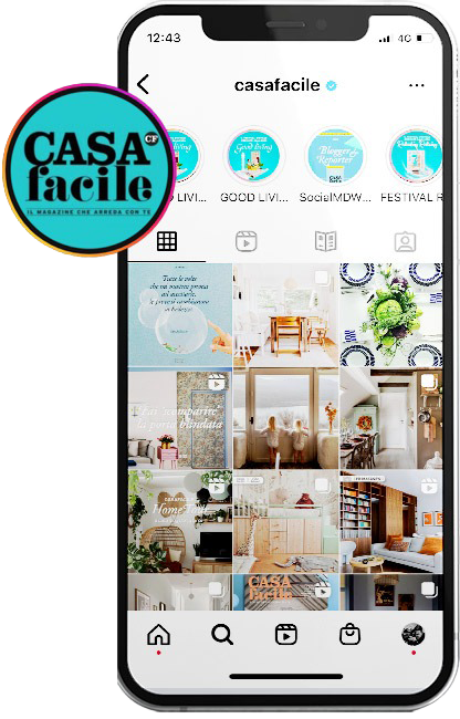 Pagina Instagram CASAfacile su smartphone