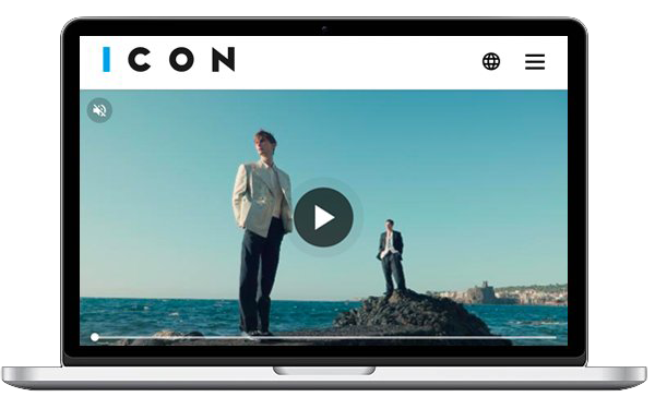 Sito iconmagazine.it su laptop