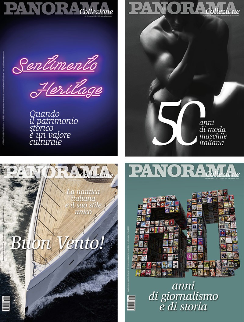 Quattro copertine di Panorama Collezione