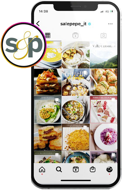 Pagina Instagram Sale&Pepe su smartphone